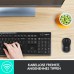 Logitech MK270 wireless keyboard and mouse set, 2.4 GHz wireless connection via nano USB receiver, long battery life, for Windows and ChromeOS PCs / laptops, German QWERTZ layout - black