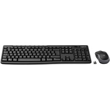 Logitech MK270 wireless keyboard and mouse set, 2.4 GHz wireless connection via nano USB receiver, long battery life, for Windows and ChromeOS PCs / laptops, German QWERTZ layout - black