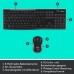 Logitech MK270 wireless keyboard and mouse set, 2.4 GHz wireless connection via nano USB receiver, long battery life, for Windows and ChromeOS PCs / laptops, German QWERTZ layout - black