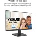 ASUS Eye Care VA24EHF - 24 Zoll Full HD Monitor - Rahmenlos, Flicker-Free, Blaulichtfilter, Adaptive-Sync - 1ms MPRT, 100 Hz, 16:9 IPS Panel, 1920x1080 - HDMI, Schwarz