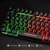 Mafiti Keyboard and Mouse Set, Wired, LED Backlight QWERTZ (German Layout), Rainbow Colours Lighting for Gaming and Office