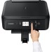 Canon PIXMA TS5150 Drucker Farbtintenstrahl Multifunktionsgerät DIN A4 (Scanner, Kopierer, Farbdisplay, 4.800 x 1.200 dpi, USB, WLAN, Duplexdruck, 2 Papierzuführungen) schwarz