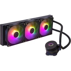 Cooler Master MasterLiquid 360L Core ARGB Wasserkühlung - CPU-Flüssigkeitskühler mit Zweikammer-Gen-S-Pumpe, überlegende PC-Kühlung mit 120mm -Lüfter, LGA 1700- und AM5-Halterungen – Schwarz