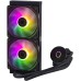 Cooler Master MasterLiquid 360L Core ARGB Wasserkühlung - CPU-Flüssigkeitskühler mit Zweikammer-Gen-S-Pumpe, überlegende PC-Kühlung mit 120mm -Lüfter, LGA 1700- und AM5-Halterungen – Schwarz