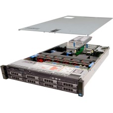 Generisch Dell R720 Server Rack | 8x LFF | 2x Xeon 12-Core E5-2695 V2 3.20GHz | 128GB RAM | 2x 1TB SSD | H710 Ctrl | 2xPSU (zertifizierte Generalüberholt) (mit Windows Server 2022 Standard)