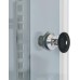 HMF 65707-02 Netzwerkschrank, Serverschrank 19 Zoll | 7 HE | 400 mm Tiefe | Glastür | Schwarz