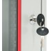 HMF 66409-02 Netzwerkschrank, Serverschrank 19 Zoll | 9 HE | 450 mm Tiefe | Voll montiert | Glastür | Schwarz