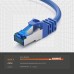 JAMEGA - 5m CAT 7 Netzwerkkabel Gigabit Ethernet Lan Kabel in blau | 10000 Mbit s | Patchkabel Cat.7 Rohkabel S FTP PIMF Schirmung mit RJ45 Stecker | Switch Router Modem Access Point