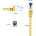 JAMEGA - 5m CAT 7 Netzwerkkabel Gigabit Ethernet Lan Kabel in blau | 10000 Mbit s | Patchkabel Cat.7 Rohkabel S FTP PIMF Schirmung mit RJ45 Stecker | Switch Router Modem Access Point