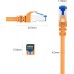 JAMEGA - 5m CAT 7 Netzwerkkabel Gigabit Ethernet Lan Kabel in blau | 10000 Mbit s | Patchkabel Cat.7 Rohkabel S FTP PIMF Schirmung mit RJ45 Stecker | Switch Router Modem Access Point