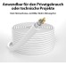 JAMEGA - 5m CAT 7 Netzwerkkabel Gigabit Ethernet Lan Kabel in blau | 10000 Mbit s | Patchkabel Cat.7 Rohkabel S FTP PIMF Schirmung mit RJ45 Stecker | Switch Router Modem Access Point