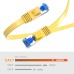 JAMEGA - 5m CAT 7 Netzwerkkabel Gigabit Ethernet Lan Kabel in blau | 10000 Mbit s | Patchkabel Cat.7 Rohkabel S FTP PIMF Schirmung mit RJ45 Stecker | Switch Router Modem Access Point