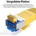 JAMEGA - 5m CAT 7 Netzwerkkabel Gigabit Ethernet Lan Kabel in blau | 10000 Mbit s | Patchkabel Cat.7 Rohkabel S FTP PIMF Schirmung mit RJ45 Stecker | Switch Router Modem Access Point