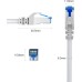 JAMEGA - 5m CAT 7 Netzwerkkabel Gigabit Ethernet Lan Kabel in blau | 10000 Mbit s | Patchkabel Cat.7 Rohkabel S FTP PIMF Schirmung mit RJ45 Stecker | Switch Router Modem Access Point