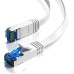 JAMEGA - 5m CAT 7 Netzwerkkabel Gigabit Ethernet Lan Kabel in blau | 10000 Mbit s | Patchkabel Cat.7 Rohkabel S FTP PIMF Schirmung mit RJ45 Stecker | Switch Router Modem Access Point