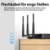 JAMEGA - 5m CAT 7 Netzwerkkabel Gigabit Ethernet Lan Kabel in blau | 10000 Mbit s | Patchkabel Cat.7 Rohkabel S FTP PIMF Schirmung mit RJ45 Stecker | Switch Router Modem Access Point