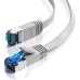 JAMEGA - 5m CAT 7 Netzwerkkabel Gigabit Ethernet Lan Kabel in blau | 10000 Mbit s | Patchkabel Cat.7 Rohkabel S FTP PIMF Schirmung mit RJ45 Stecker | Switch Router Modem Access Point