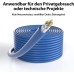 JAMEGA - 5m CAT 7 Netzwerkkabel Gigabit Ethernet Lan Kabel in blau | 10000 Mbit s | Patchkabel Cat.7 Rohkabel S FTP PIMF Schirmung mit RJ45 Stecker | Switch Router Modem Access Point