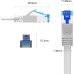 JAMEGA - 5m CAT 7 Netzwerkkabel Gigabit Ethernet Lan Kabel in blau | 10000 Mbit s | Patchkabel Cat.7 Rohkabel S FTP PIMF Schirmung mit RJ45 Stecker | Switch Router Modem Access Point