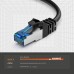 JAMEGA - 5m CAT 7 Netzwerkkabel Gigabit Ethernet Lan Kabel in blau | 10000 Mbit s | Patchkabel Cat.7 Rohkabel S FTP PIMF Schirmung mit RJ45 Stecker | Switch Router Modem Access Point