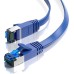 JAMEGA - 5m CAT 7 Netzwerkkabel Gigabit Ethernet Lan Kabel in blau | 10000 Mbit s | Patchkabel Cat.7 Rohkabel S FTP PIMF Schirmung mit RJ45 Stecker | Switch Router Modem Access Point