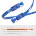 JAMEGA - 5m CAT 7 Netzwerkkabel Gigabit Ethernet Lan Kabel in blau | 10000 Mbit s | Patchkabel Cat.7 Rohkabel S FTP PIMF Schirmung mit RJ45 Stecker | Switch Router Modem Access Point