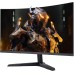 KOORUI Curved Monitor - 23.6 Zoll FHD Curved Computer Monitor, VA-Panel, 60Hz, Krümmung 1800R, Neigungsverstellung, Augenpflege, HDMI, VGA Gaming Monitor, Schwarz 24N5C