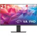 KOORUI Curved Monitor - 23.6 Zoll FHD Curved Computer Monitor, VA-Panel, 60Hz, Krümmung 1800R, Neigungsverstellung, Augenpflege, HDMI, VGA Gaming Monitor, Schwarz 24N5C