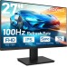 KOORUI Curved Monitor - 23.6 Zoll FHD Curved Computer Monitor, VA-Panel, 60Hz, Krümmung 1800R, Neigungsverstellung, Augenpflege, HDMI, VGA Gaming Monitor, Schwarz 24N5C