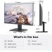 KOORUI Curved Monitor - 23.6 Zoll FHD Curved Computer Monitor, VA-Panel, 60Hz, Krümmung 1800R, Neigungsverstellung, Augenpflege, HDMI, VGA Gaming Monitor, Schwarz 24N5C