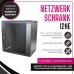 Koscom Connect Netzwerkschrank 6 HE I Serverschrank 19 Zoll I Wandmontage 600 x 450 x 380 mm I voll montiert I Server Gehäuse mit abschließbarer Glastür I Traglast 60 kg I Grau