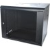 Koscom Connect Netzwerkschrank 6 HE I Serverschrank 19 Zoll I Wandmontage 600 x 450 x 380 mm I voll montiert I Server Gehäuse mit abschließbarer Glastür I Traglast 60 kg I Grau