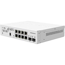 Mikrotik CSS610-8G-2S+in Gigabit Ethernet Netzwerk-Switch (10/100/1000) Ethernet-Verbindung, unterstützt Stromversorgung über diesen Port (PoE) Weiß