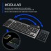 Mountain Everest Max (ISO-Layout) - anpassbare High-End mechanische Gaming-Tastatur mit Media-Dock, Display Keys, RGB-Beleuchtung hot-swapable Cherry MX Switches und modularem Numpad.