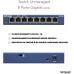 NETGEAR GS108GE LAN Switch 8 Port Netzwerk Switch (Plug-and-Play Gigabit Switch LAN Splitter, LAN Verteiler, Ethernet Hub, lüfterloses Metallgehäuse, ProSAFE Lifetime-Garantie), Blau