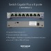 NETGEAR GS108GE LAN Switch 8 Port Netzwerk Switch (Plug-and-Play Gigabit Switch LAN Splitter, LAN Verteiler, Ethernet Hub, lüfterloses Metallgehäuse, ProSAFE Lifetime-Garantie), Blau