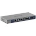 NETGEAR GS108GE LAN Switch 8 Port Netzwerk Switch (Plug-and-Play Gigabit Switch LAN Splitter, LAN Verteiler, Ethernet Hub, lüfterloses Metallgehäuse, ProSAFE Lifetime-Garantie), Blau