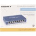 NETGEAR GS108GE LAN Switch 8 Port Netzwerk Switch (Plug-and-Play Gigabit Switch LAN Splitter, LAN Verteiler, Ethernet Hub, lüfterloses Metallgehäuse, ProSAFE Lifetime-Garantie), Blau