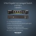 NETGEAR GS305P PoE Switch 4 Port Gigabit Ethernet LAN Switch PoE+ 63W (5 Ports Plug-and-Play Netzwerk Switch PoE, lüfterlos, robustes Metallgehäuse)