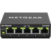 NETGEAR GS305P PoE Switch 4 Port Gigabit Ethernet LAN Switch PoE+ 63W (5 Ports Plug-and-Play Netzwerk Switch PoE, lüfterlos, robustes Metallgehäuse)