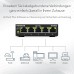 NETGEAR GS305P PoE Switch 4 Port Gigabit Ethernet LAN Switch PoE+ 63W (5 Ports Plug-and-Play Netzwerk Switch PoE, lüfterlos, robustes Metallgehäuse)