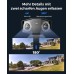 Reolink 4K Dual-Lens überwachungskamera aussen mit 180° Sichtwinkel, Outdoor IP-Kamera, Person/Fahrzeug/Tier-Erkennung, Farb-Nachtsicht, Zwei-Wege-Audio, Wasserdicht, Duo 2 PoE