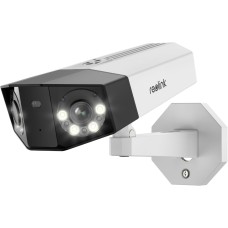 Reolink 4K Dual-Lens überwachungskamera aussen mit 180° Sichtwinkel, Outdoor IP-Kamera, Person/Fahrzeug/Tier-Erkennung, Farb-Nachtsicht, Zwei-Wege-Audio, Wasserdicht, Duo 2 PoE