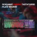 Rii Gaming Tastatur PC, RGB Tastatur kabelgebunden, Regenbogen Beleuchtete Tastatur LED, Gaming Keyboard ideal für Gamer|Büro（Deutsches Layout）