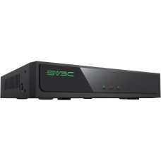 SV3C 4K 16-Kanal POE NVR, 8-Port Netzwerk-Videorekorder für Heimüberwachungssysteme, unterstützt 12MP/8MP/6MP/5MP/4MP/3MP/1080P IP-Kameras, Fernzugriff, 24/7 Aufzeichnung, bis zu 16TB HDD-Steckplatz