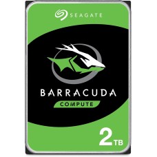 Seagate Barracuda 2TB interne Festplatte HDD, 3.5 Zoll, 7200 U/Min, 256 MB Cache, SATA 6GB/s, silber, FFP, Modellnr.: ST2000DMZ08