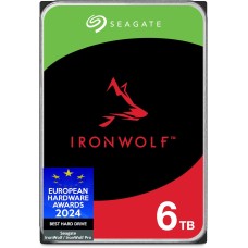 Seagate IronWolf 6 TB interne Festplatte NAS HDD, 3.5 Zoll, 5400 U/Min, 256 MB Cache, SATA 6 Gb/s, silber, inkl. 3 Jahre Rescue Service, Modellnr.: ST6000VNZ06