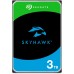 Seagate SkyHawk 2TB interne Festplatte HDD, Videoaufnahme bis zu 64 Kameras, 3.5 Zoll, 64 MB Cache, SATA 6GB/s, silber, FFP, inkl. 3 Jahre Rescue Service, Modellnr.: ST2000VXZ17