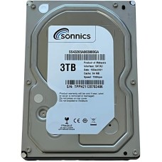 Sonnics SATA-Festplatte, 8,9 cm (3,5 Zoll), 7.200 U/min, Desktop-PC/Überwachungsspeicher, Festplatte, CCTV-Kamera, DVR (3 TB)