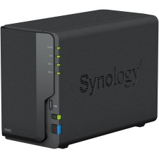 Synology DS223 2-Bay Diskstation NAS (Realtek RTD1619B Quad-Core 2GB Ram 1xRJ-45 1GbE LAN-Port), Schwarz